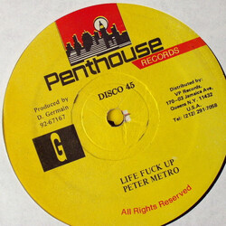 Peter Metro Life Fuck Up / Life Mud Up USED VINYL 12INCH 45 RPM