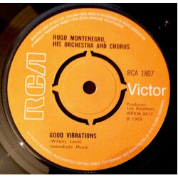 Hugo Montenegro, His Orchestra And Chorus Good Vibrations / Tony's Theme USED VINYL 7INCH SINGLE 45 RPM