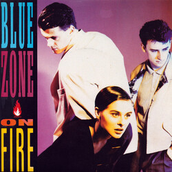 Blue Zone (4) On Fire USED VINYL 7INCH 45 RPM SINGLE