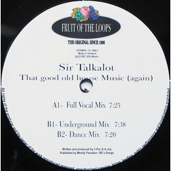 Sir Talkalot That Good Old House Music (Again) USED VINYL 12INCH