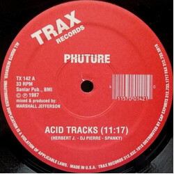 Phuture Acid Tracks USED VINYL 12INCH 33 S RPM REISSUE