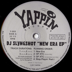 DJ Slyngshot New Era EP USED VINYL 12INCH 33 S RPM EP