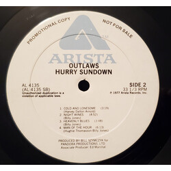 Outlaws Hurry Sundown Vinyl LP USED