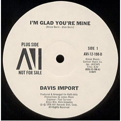 Davis Import I'm Glad You're Mine Vinyl 12" USED