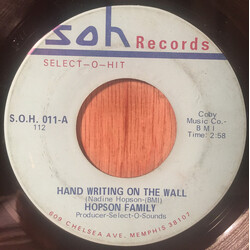 The Hopson Family Hand Writing On the Wall / Put Your Hand In The Hand USED VINYL 7INCH 45 RPM