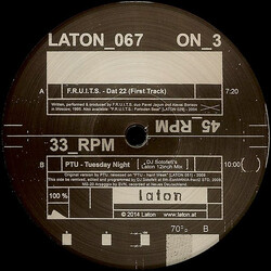 F.R.U.I.T.S. / PTU Dat 22 (First Track) / Tuesday Night (DJ Sotofett's Laton 12inch Mix) USED VINYL 12INCH