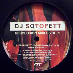 DJ Sotofett Percussion Mixes Vol. 1 USED VINYL 12INCH 33 S RPM