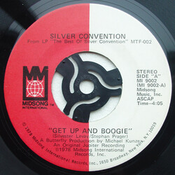 Silver Convention Get Up And Boogie / Fly, Robin, Fly USED VINYL 7INCH 45 RPM