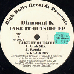 Diamond K Take It Outside EP USED VINYL 12INCH 33 S RPM EP