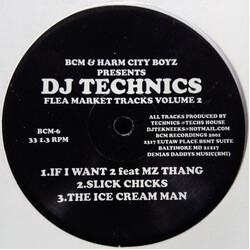 DJ Technics Flea Market Tracks Volume 2 USED VINYL 12INCH 33 S RPM