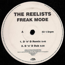 The Reelists Freak Mode USED VINYL 12INCH 33 S RPM SINGLE PROMO