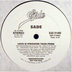Sade Love Is Stronger Than Pride USED VINYL 12INCH PROMO 33 S RPM