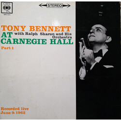 Tony Bennett Tony Bennett At Carnegie Hall Part I Vinyl LP USED