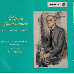 Wilhelm Stenhammar / Stockholms Filharmoniska Orkester / Tor Mann Symfoni G-moll, Op. 34 Vinyl LP USED