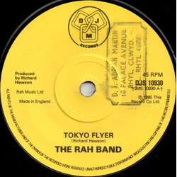 Rah Band Tokyo Flyer USED VINYL 7INCH 45 RPM SINGLE