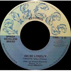 Reckless Breed / Lloyd Gordon Oh So Lonely USED VINYL 7INCH 45 RPM