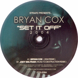 Strafe / Bryan Cox Set It Off 2004 USED VINYL 12INCH 45 RPM