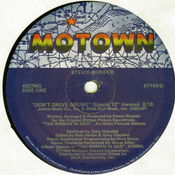 Stevie Wonder Don't Drive Drunk USED VINYL 12INCH