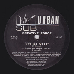 Creative Force It's So Good USED VINYL 12INCH 33 S RPM