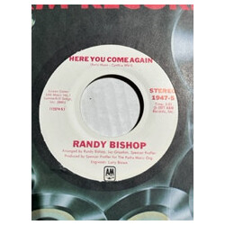 Randy Bishop Here You Come Again USED VINYL 7INCH 45 RPM SINGLE PROMO