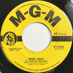 Andrews Brothers Baby, Baby USED VINYL 7INCH 45 RPM