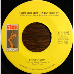 Eddie Floyd Yum Yum Yum (I Want Some) / Tears Of Joy Vinyl 7" USED