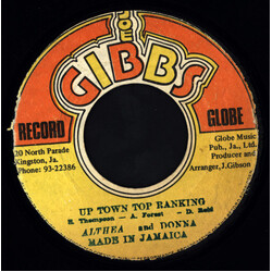 Althea & Donna Up Town Top Ranking USED VINYL 7INCH 45 RPM SINGLE