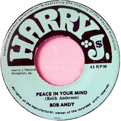 Bob Andy Peace In Your Mind / Weep USED VINYL 7INCH 45 RPM SINGLE