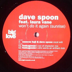 Dave Spoon / Laura Vane Won't Do It Again (Sunrise) USED VINYL 12INCH