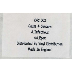 Cause 4 Concern Infectious / Epox USED VINYL 12INCH 45 RPM PROMO WHITE LABEL