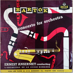 Béla Bartók / Ernest Ansermet / L'Orchestre De La Suisse Romande Concerto For Orchestra Vinyl LP USED