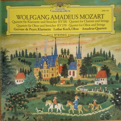 Wolfgang Amadeus Mozart / Gervase De Peyer / Lothar Koch / Amadeus-Quartett Quintett Für Klarinette Und Streicher A-Dur KV 581 - Quartett Für Oboe Und