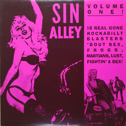 Various Sin Alley Volume One ! (18 Real Gone Rockabilly Blasters 'Bout Sex, Frogs, Martians, Lust, Fightin' & Sex !) Vinyl LP USED