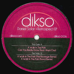 Daniel Solar Retrospect EP USED VINYL 12INCH 33 S RPM EP