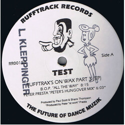 B.O.P. / Peter Presta / Dave Carlucci Rufftrax's On Wax Part 3 (EP) USED VINYL 12INCH TEST PRESSING