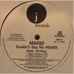 Mario / Smitty (7) Couldn't Say No (Remix) USED VINYL 12INCH
