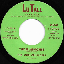 The Soul Crusaders Those Memories USED VINYL 7INCH 45 RPM PROMO STEREO