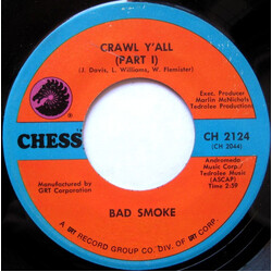 Bad Smoke Crawl Y'all USED VINYL 7INCH SINGLE 45 RPM