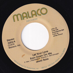 Jewel Bass Let Your Love Rain Down On Me USED VINYL 7INCH 45 RPM SINGLE