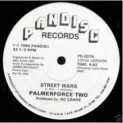 Palmerforce Two Street Wars USED VINYL 12INCH 33 S RPM PROMO