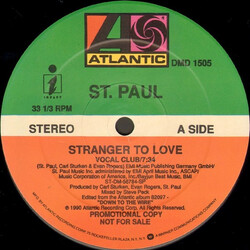St. Paul Stranger To Love USED VINYL 12INCH PROMO
