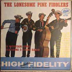 The Lonesome Pine Fiddlers Play 14 Mountain Songs Featuring 5-String Banjo Vinyl LP USED