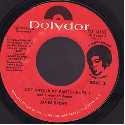 James Brown I Got Ants In My Pants And I Want To Dance USED VINYL 7INCH 45 RPM SINGLE STYRENE
