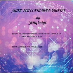 John Voigt Music For Contrabass Quintet Vinyl LP USED