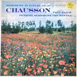 Ernest Chausson / Paul Paray / Detroit Symphony Orchestra Symphony In B-Flat, Op. 20 Vinyl LP USED
