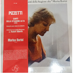 Marisa Borini / Rudolf Albert Pizzetti, Canti Della Stagione Alta (1930) Vinyl LP USED