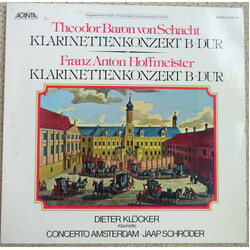 Theodor von Schacht / Franz Anton Hoffmeister / Dieter Klöcker Klarinettenkonzert B-Dur / Klarinettenkonzert B-Dur Vinyl LP USED