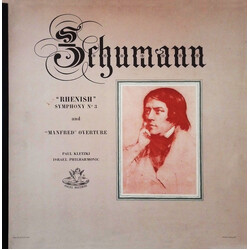 Robert Schumann / Paul Kletzki / Israel Philharmonic Orchestra "Rhenish" Symphony N° 3 And "Manfred" Overture Vinyl LP USED