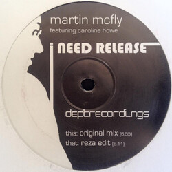 Martin McFly I Need Release USED VINYL 12INCH