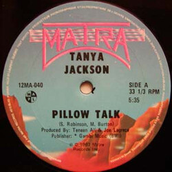 Tanya Jackson Pillow Talk USED VINYL 12INCH 33 S RPM